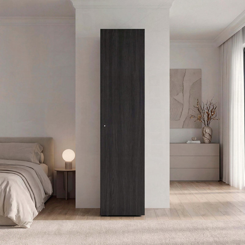 Armoire de rangement mince à 4 tablettes Wenge, Wenge
