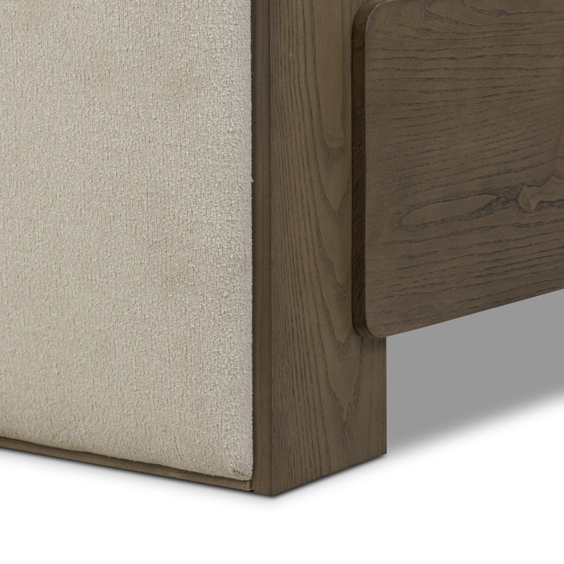 Sloane Bed-Surrey Cocoa-King, King, Wayfarer Snow
