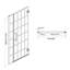 Porte de douche H 34 po x l 34 po Moderne Minimalisme