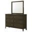 Commode 6 tiroirs Lise cacao foncé