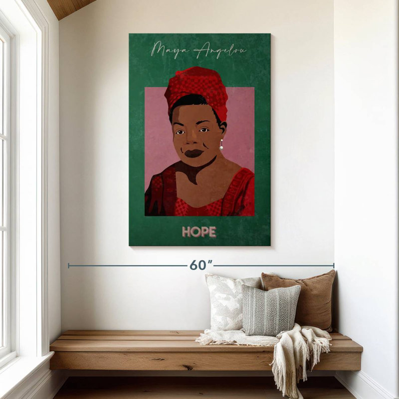 Maya Angelou Hope, 48" H x 32" W