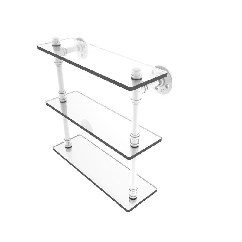 Tablette murale Bayer, Blanc mat