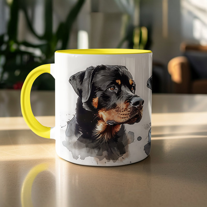 Mug, 1, Yellow