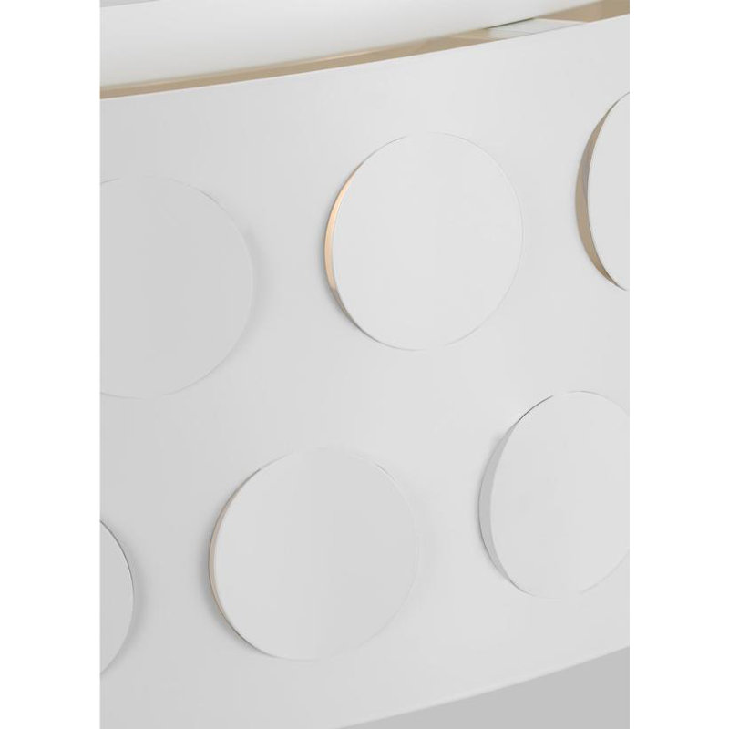 Dottie 4 - Light Flush Mount, Burnished Brass