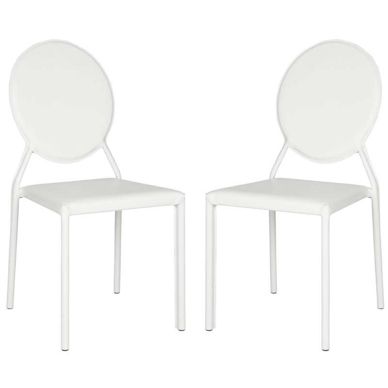 Chaise d'appoint Oxon Hill King Louis, PVC + éponge - blanc
