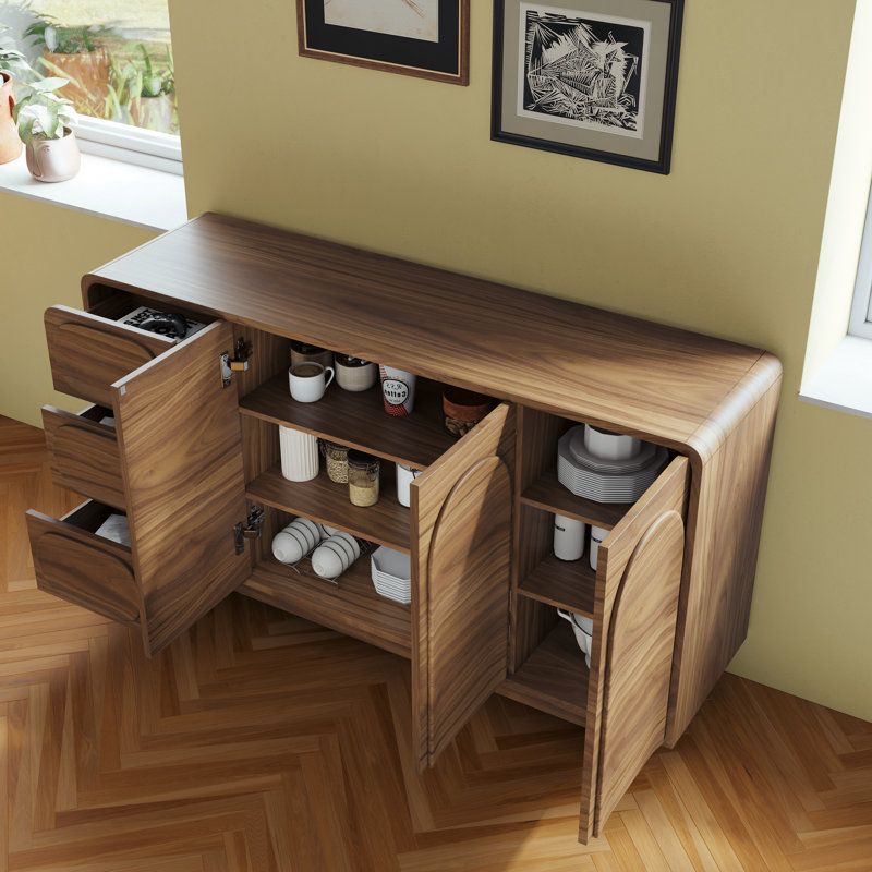Buffet de rangement avec 3 tiroirs et 3 portes