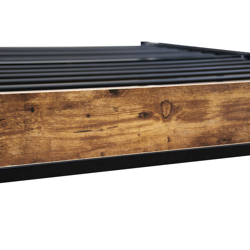 Twin Metal Bed - Modern Look, Quiet Night, No Box Spring Needed, 8" Mattress Fit Black Frame Style, Noise- Sleep