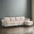 106" Wide L-Shaped Reversible Sectional Sofa-1885077999