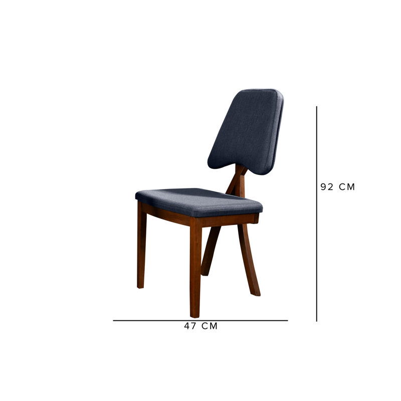 Ensemble repas pour quatre personnes, Noyer / anthracite