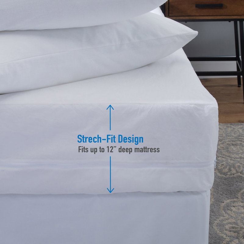 Protège-matelas à fermeture à glissière Alwyn Home, Double