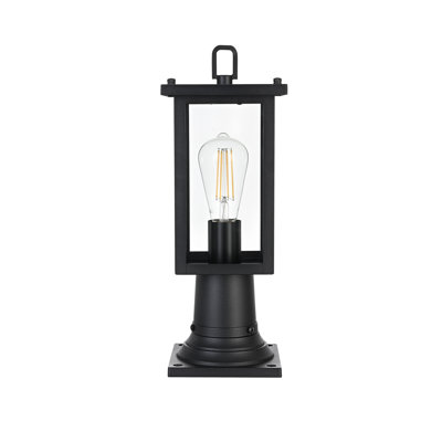Lampadaire d'extérieur 6 pouces noir Mershon