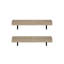 Tablettes murales flottantes, naturelles, ensemble de 2-669324212