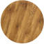 Table basse ronde de 13,8 po en grain de bois naturel de 23,6 po de diamètre - hauteur de glissement et de charge pour la chambre à coucher