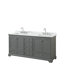 Ensemble de meuble-lavabo double 72 "avec miroir Deborah-59132584-98284203