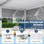 Pergola à persiennes 20 x 12 pi avec écrans rétractables, pavillon de jardin extérieur en aluminium avec toit imperméable réglable pour patio, terrasse et spa, blanc-131508060-87140727-131508061