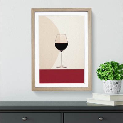 Wine Minimalism Art - Framed Print