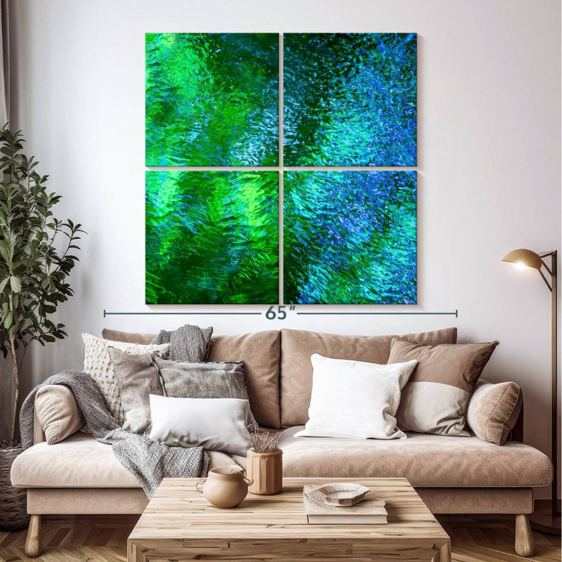 Monets Pool III, 50" H x 50" W
