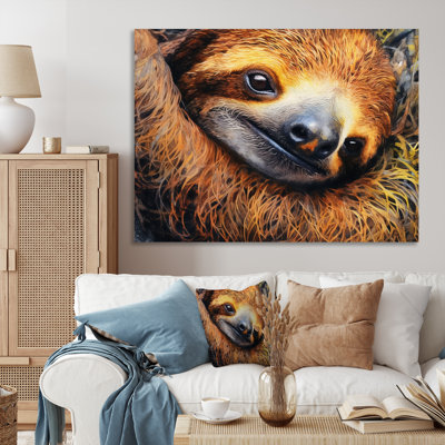 «Tree Dwelling Sloth I», reproduction d'art sur toile