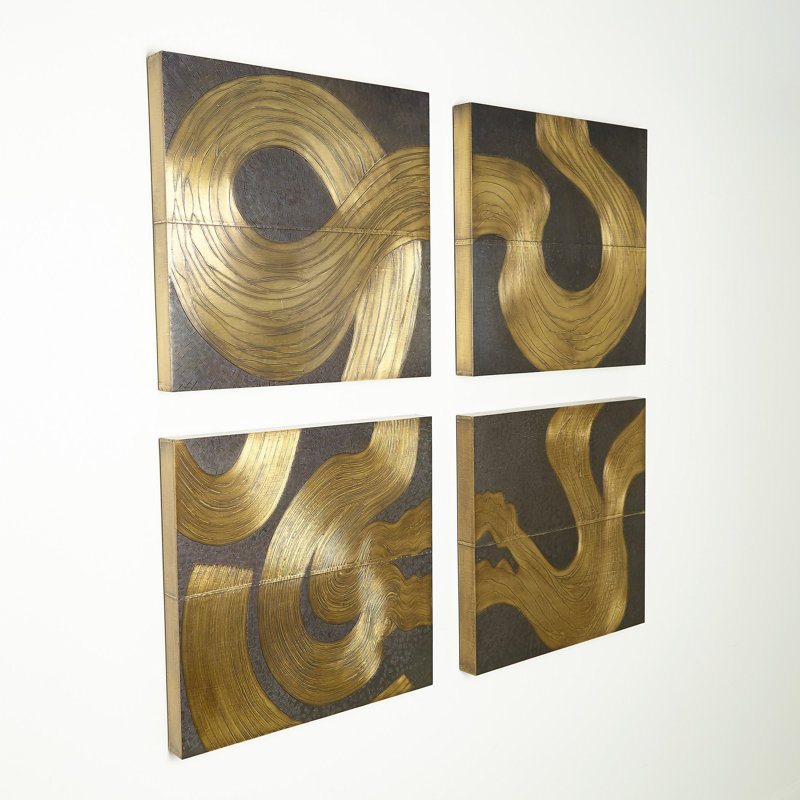 Currents Wall Panel-Brass/Bronze-C
