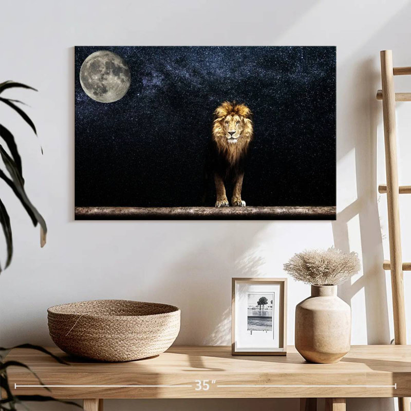Brampt Moonlight Lion, 8" H x 12" W