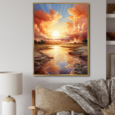 «Clouds Coastal Horizons IV», impression d'art mural paysage et nature