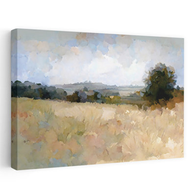 Impressionniste, paysage neutre, palette, abstrait, paysage organique contemporain, art mural