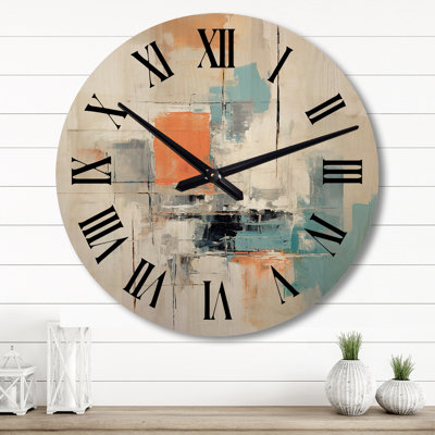 Horloge murale en bois massif Stygg