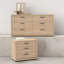 Ensemble de chambre à coucher 2 pièces - Commode double 6 tiroirs Ruster-1117098315