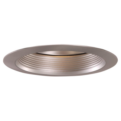 6'' Satin Nickel Baffle Recessed Trim
