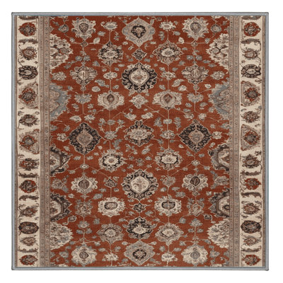 Tapis persan gris lavable à la machine