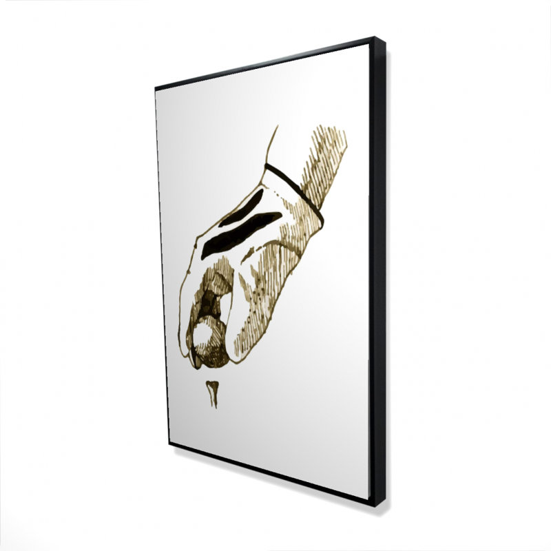 "Illustration d'un gant de golf" sur toile
