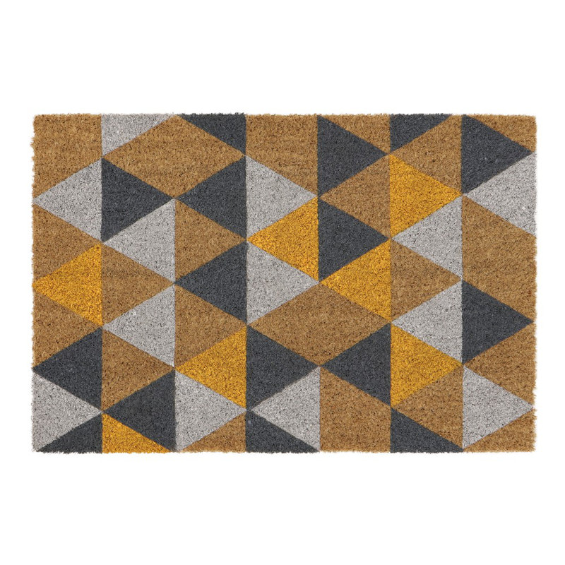 Non-Slip Geometric Doormat