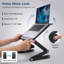 Support pour ordinateur portable WorkEZ Executive réglable et support pour les genoux - Aluminium large et aéré, hauteur réglable de 5 à 61 cm-22946478