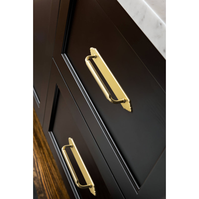 Mediaeval Bar Pull With Backplate(G024) Multipack, 5", Champagne Bronze