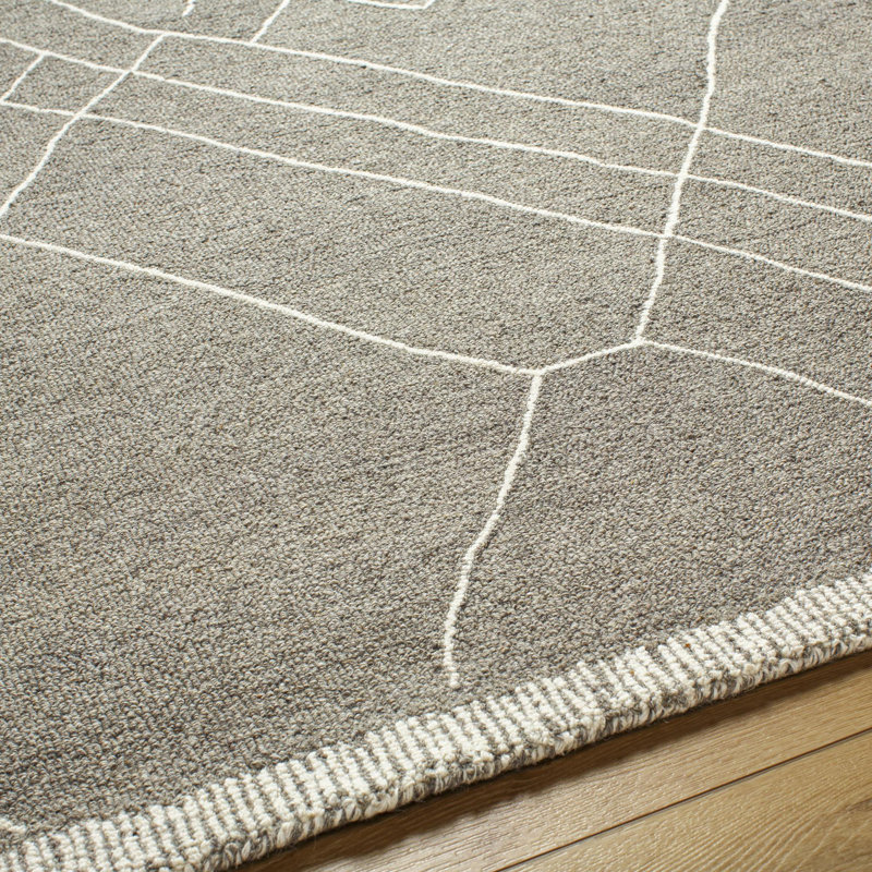 Rectangle Peregrina Wool Area Rug, Rectangle 6' x 9'