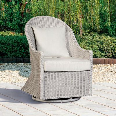 Chaise longue pivotante d'extérieur avec coussin Uriel