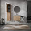 Meuble-lavabo mural 36 po avec lavabo et armoire latérale, portes à fermeture en douceur, armoire combinée (KD-Packing), meuble-lavabo