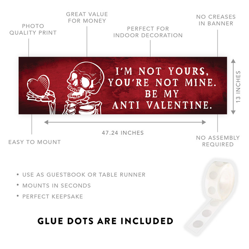 Bannières / enseignes de la Saint-Valentin