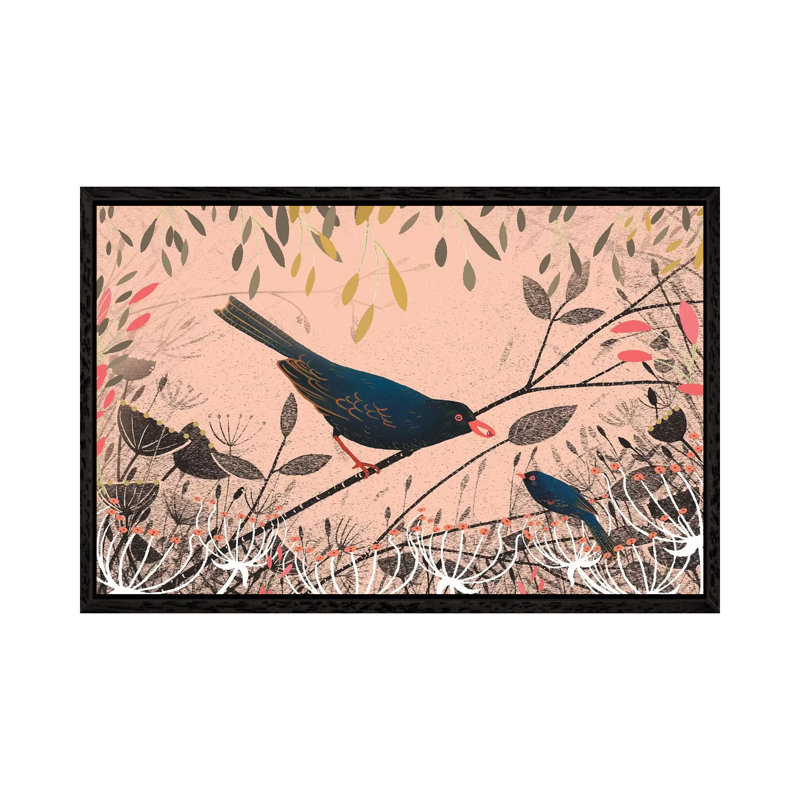 The First Blackbird 1 Piece Wall Art on Canvas, 66.04 cm H x 45.72 cm W, Black Framed Canvas