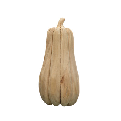 Grande figurine citrouille en bois de peuplier