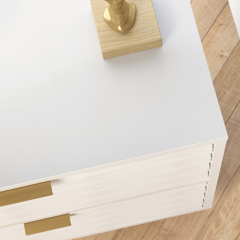 Table d'appoint avec deux tiroirs spacieux