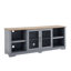 Meuble télé Modern Farmhouse, grande console de divertissement à domicile, accent décoratif