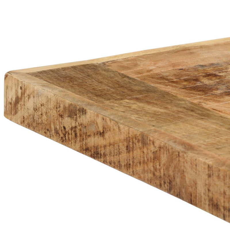 Dining Table Kitchen Table Dining Room Dinner Table Solid Mango Wood, 29.5" H x 55.12" L x 27.56" W, Light Brown