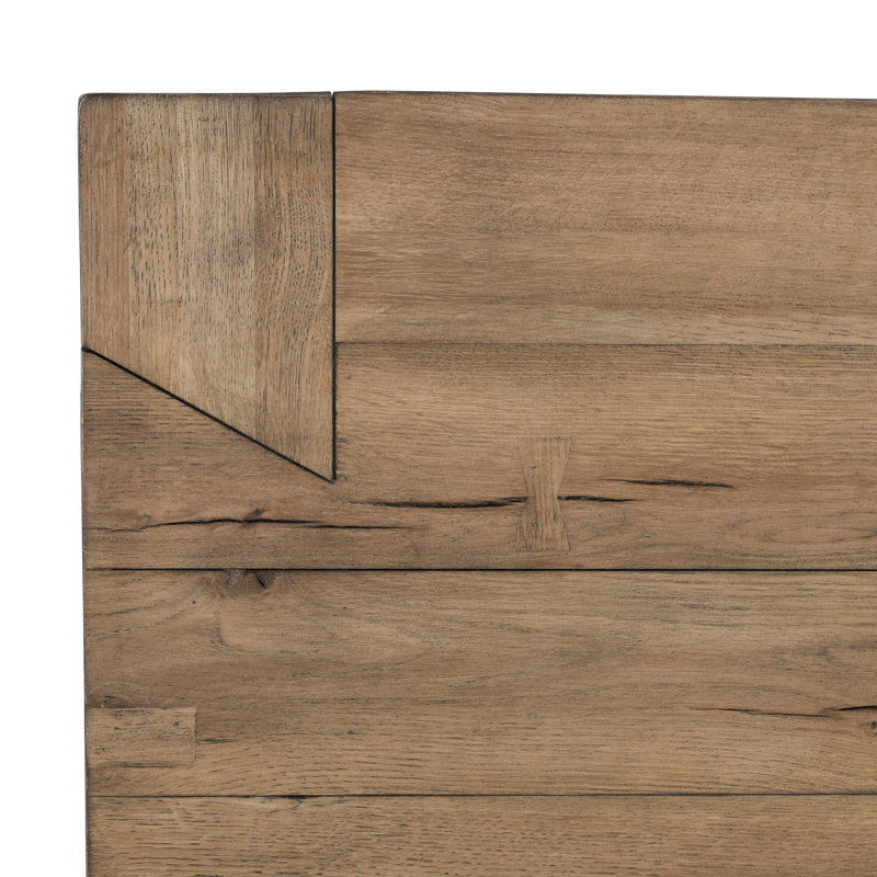 Rustic Brown Solid Wood Square End Table