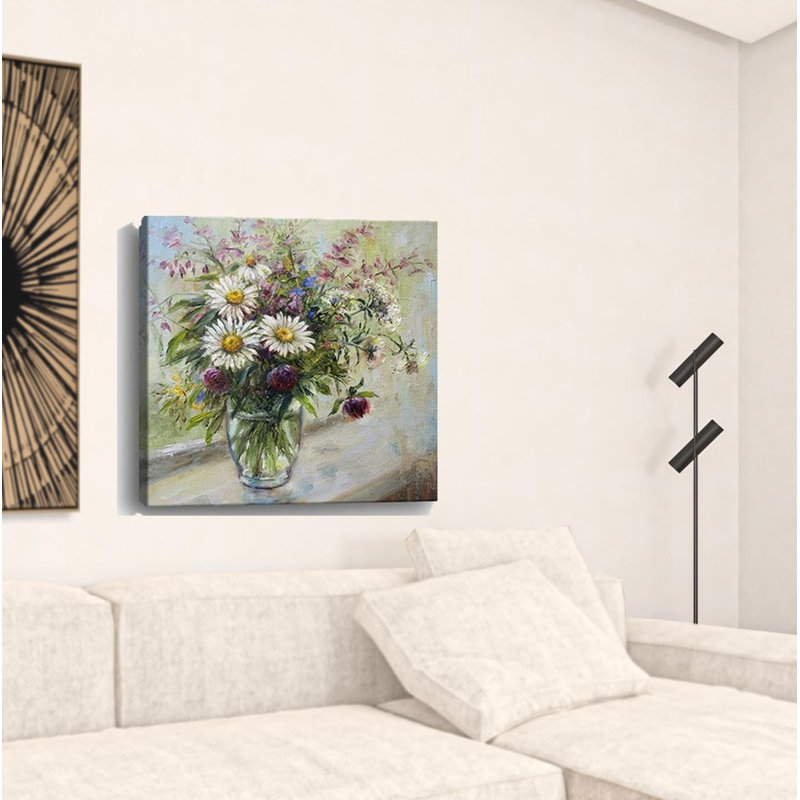 Joli vase de fleurs, art mural sans cadre