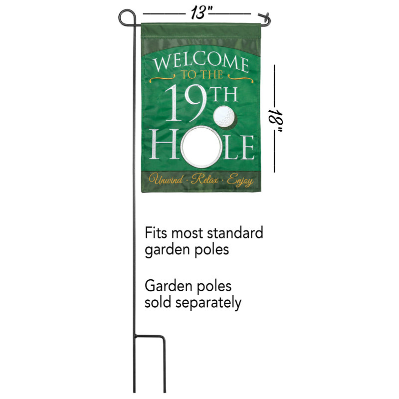 Dmitrius Double Sided 18'' H x 13'' W Polyester Garden Flag