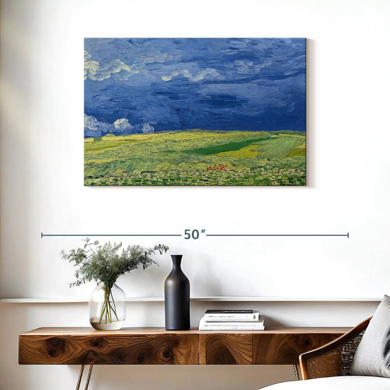 Wheatfields Under Thunderclouds, H 24 po x l 36 po