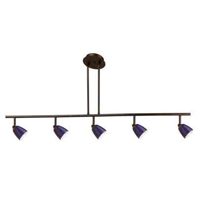 Ensemble de rail d'éclairage 5 lumières Alberto