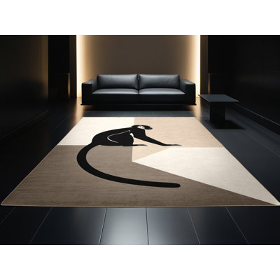 Tapis de couleur singe lavable à la machine osckar Colobus