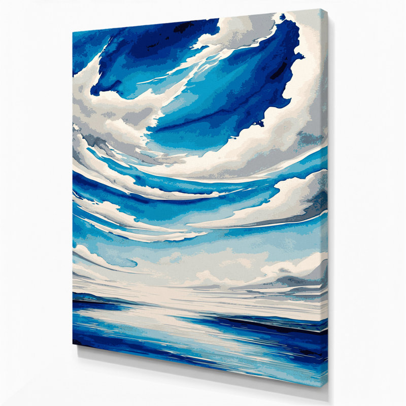 «Watercolor Landscape 14 Green», art mural sur toile, H 16 po x l 20 po